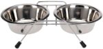 Set 2 castroane din inox , cu suport metalic , 2 x 4700 ml , Grunberg GR2989