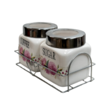 Dozatoare de cafea si Zahar cu suport