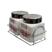Dozatoare de cafea si Zahar cu suport