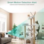 Monitor pentru bebeluși GT HITGX cu cameră WiFi și viziune nocturnă Cameră interioară fără fir HD 2K Cameră pentru animale de companie cu aplicație pentru telefon Camere audio cu senzor de mișcare în 2 direcții