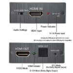 Snxiwth Convertor audio HDMI Convertor 4K HDMI la HDMI