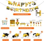 Decoratiuni pentru ziua de nastere tematica Constructii, decoratiuni pentru a 10-a aniversare.