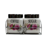 Dozatoare de cafea si Zahar cu suport