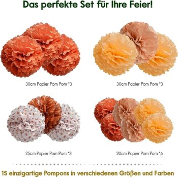 Baloane Decorative din Hârtie pentru Nuntă și Ziua de Naștere 15x