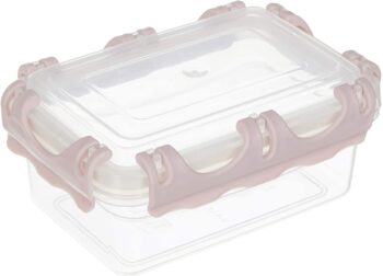 Cutie pentru alimente , din plastic , cu capac etans , 0.40 l , 10 x 14.30 x 6.40 cm , Tuffex TP391