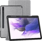 Folie Husă pentru tabletă Galaxy Tab S7 FE de 12,4 inch cu suport pentru stilou S, suport subțire, ușoară