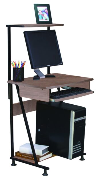 Oferta:Birou metal si PAL , 60 x 50 x 116 cm , Grunberg CT1904B (maro)