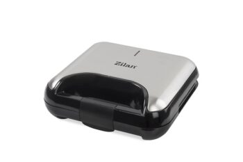 Sandwich-maker ZILAN 5 in 1 ZLN-3932, Negru/Inox 800 W, 5 tipuri de placi grill, triunghi, sandwich, waffle, nuci