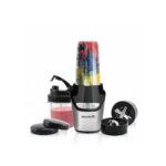 Blender 2 in 1 , putere 1000W, Hausberg HB7705N, Nutrition Extractor,8 pcs negru+CADOU SPATULA HB-H13
