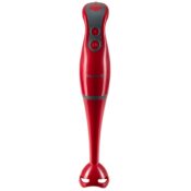 Blender de mana Hausberg HB-7671R, 300 W, Lama din inox, 2 viteze, Rosu