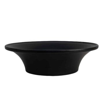 Vas termorezistent 26.5 X 7.5 cm Negru Mat