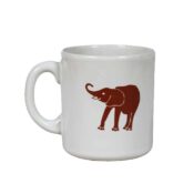 Cana Alba arctic cu decor elefant, 260 ml