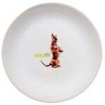 Farfurie desert cu decor ScoobyDoo2, 19,5 cm, Alb Pur