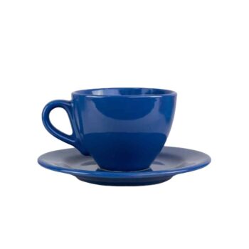 Ceasca Albastra de cafea cu farfurie, 160 ml Ceasca Albastra de cafea cu farfurie, 160 ml