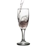 Set 6 pahare de 115 ml cu picior din sticla, Cesiro