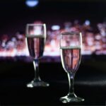 Set 6 pahare de 115 ml cu picior din sticla, Cesiro