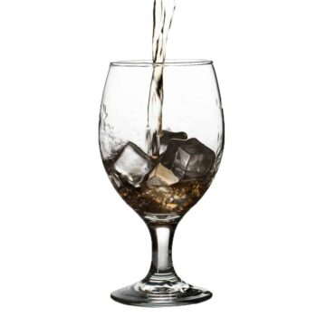 Set 6 pahare cu picior din sticla de 385 ml, Cesiro