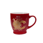 Cana cu decor Zodie Rac ,170 ml, Rosu