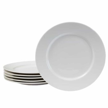 Set 6 farfurii desert Portelan Alb, 20 cm Set 6 farfurii desert Portelan Alb, 20 cm