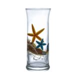 Set 6 pahare din sticla decorate de 290 ml, Cesiro