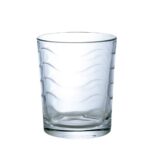 Set 6 pahare din sticla cu model de 155 ml Cesiro