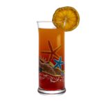 Set 6 pahare din sticla decorate de 290 ml, Cesiro