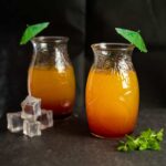 Set 6 pahare din sticla decorate in relief de 500 ml, Cesiro
