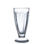 Set 6 pahare cu picior mic din sticla de 340 ml
