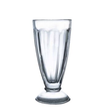 Set 6 pahare cu picior mic din sticla de 340 ml