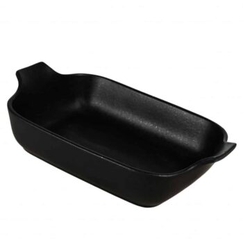Vas termorezistent 22 X 20 X 7 cm, Negru