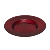Farfurie adanca Sticla Rosu, 21 cm