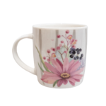 Cană cu floare roz de 300 ml