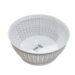 Coș rotund pentru depozitare alb, plastic, 3500 ml