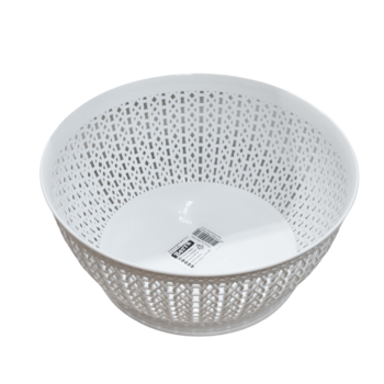 Coș rotund pentru depozitare alb, plastic, 3500 ml