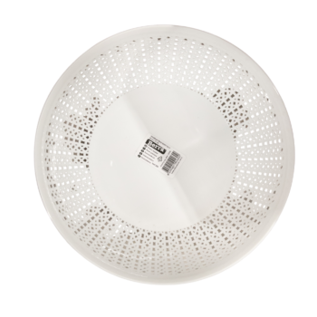 Coș rotund pentru depozitare alb, plastic, 3500 ml