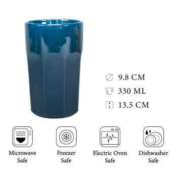 Pahar de culoarea Albastru Cobalt de 480 ml, Cesiro