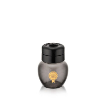 Recipient 210 ml, din sticla, cu capac din plastic, Qlux C00363 Recipient 210 ml, din sticla, cu capac din plastic, Qlux C00363