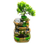 Fântână decorativă cu model de Bonsai artificial de 40x15x17 cm