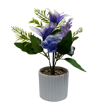 Floare decorativă în ghiveci flori albastre