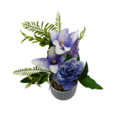 Floare decorativă în ghiveci flori albastre