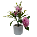 Floare decorativă în ghiveci flori lila