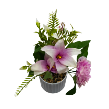 Floare decorativă în ghiveci flori lila