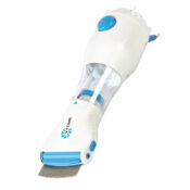 Pieptene cu vacuum Hausberg HB-18, 200 W, 220 V, iluminare LED, accesorii incluse, Alb