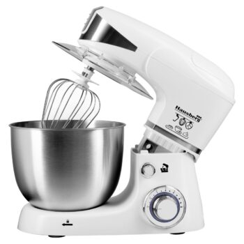 Robot de bucatarie multifunctional All-in-one Hausberg HB-7605AB, 1000 W, mixer/blender/tocat carne, Alb Robot de bucatarie multifunctional All-in-one Hausberg HB-7605AB, 1000 W, mixer/blender/tocat carne, Alb
