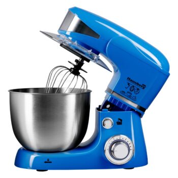 Mixer planetar cu bol din inox Hausberg HB-7620BL, 1000 W, 6 trepte, 5 L, Albastru