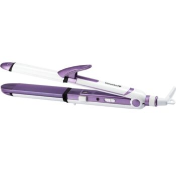 Placa par 3 in 1 pentru ondulare, creponare si indreptare, Hausberg HB31MV, Incalzire rapida, Mov