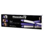 Placa par 3 in 1 pentru ondulare, creponare si indreptare, Hausberg HB31MV, Incalzire rapida, Mov