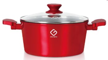Cratita din aluminiu, ceramica marmorata, cu capac, compatibila cu plita inductie, 28x12.50 cm , 6 l , Grunberg GR8328 Cratita din aluminiu, ceramica marmorata, cu capac, compatibila cu plita inductie, 28x12.50 cm , 6 l , Grunberg GR8328
