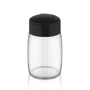 Recipient 100 ml, din sticla, cu capac din plastic, Qlux C00272