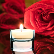 Suport pentru lumânare din sticlă, 1 bucata